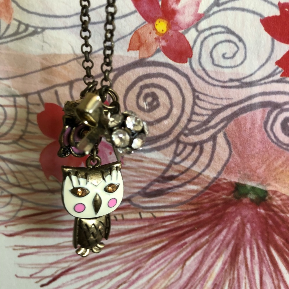 Betsey Johnson owl necklace